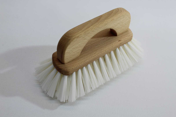 Badewannenbürste / Nylon hell mit Griffbügel, geölt